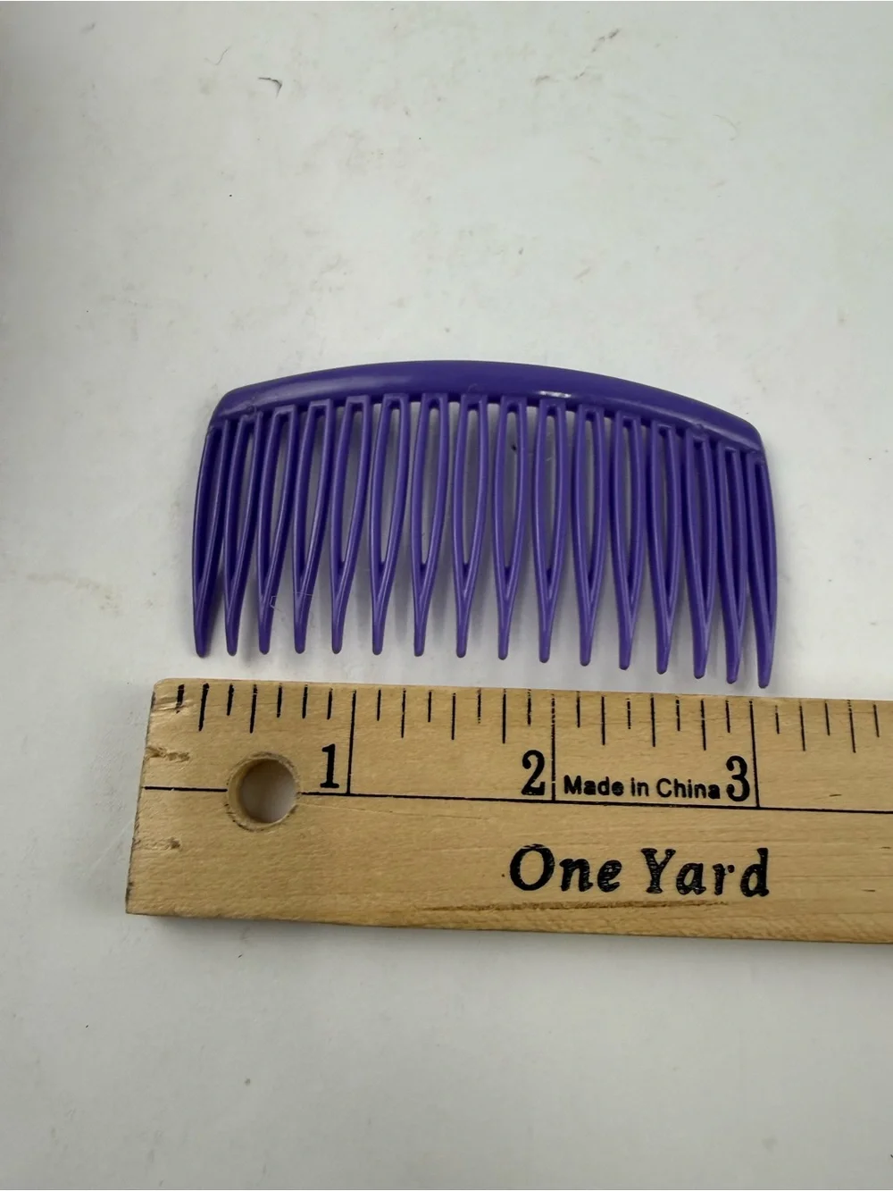 VTG Goody 80s Hair Combs Clips Pair Purple